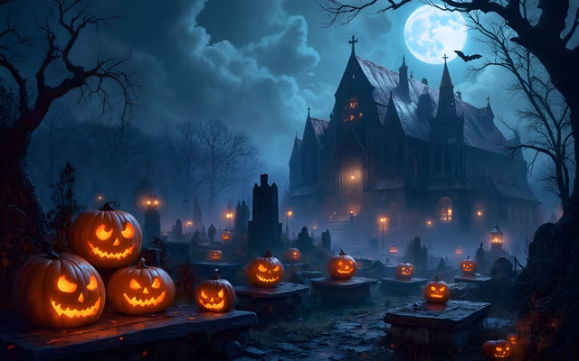 Halloween Haunted Cemetery