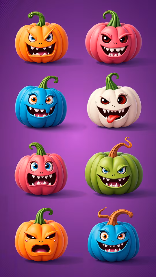 Halloween Pumpkins Illustration
