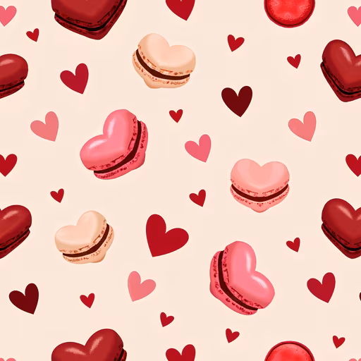 Heart-Shaped Macarons