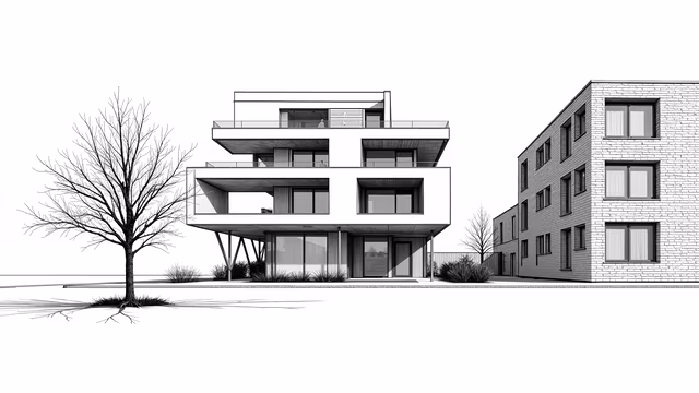 Modern Architecture Illustration