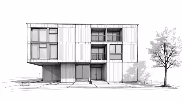Modern Building Sketch