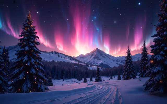 Northern Lights Illustration