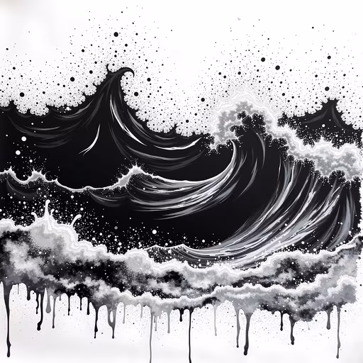 Ocean Waves Illustration