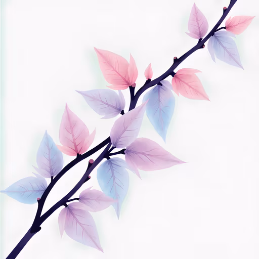 Pastel Branch Illustration