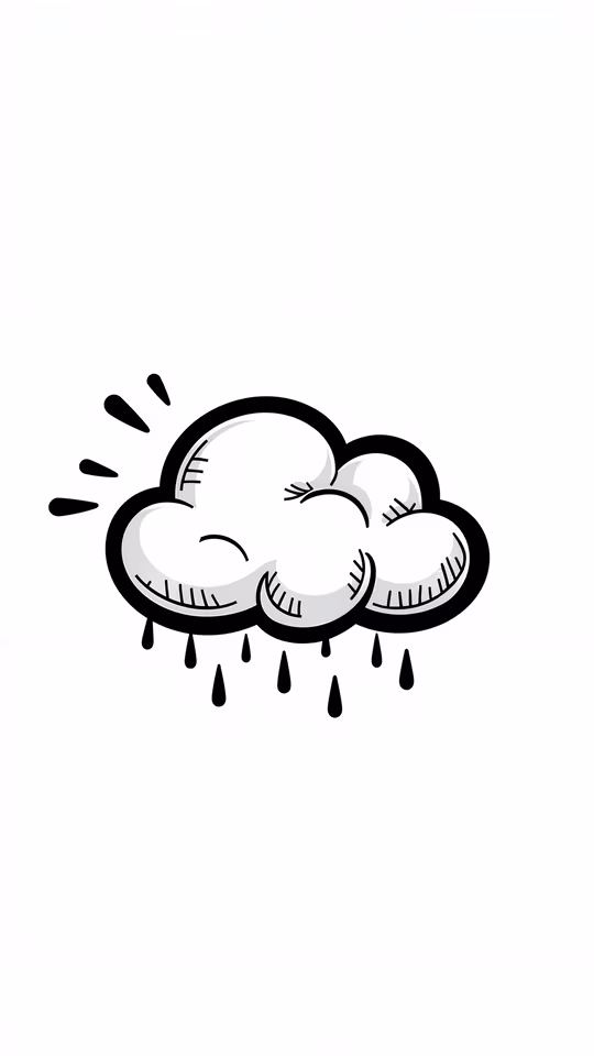 Rainy Cloud Illustration