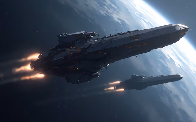 Space Fleet in Orbit