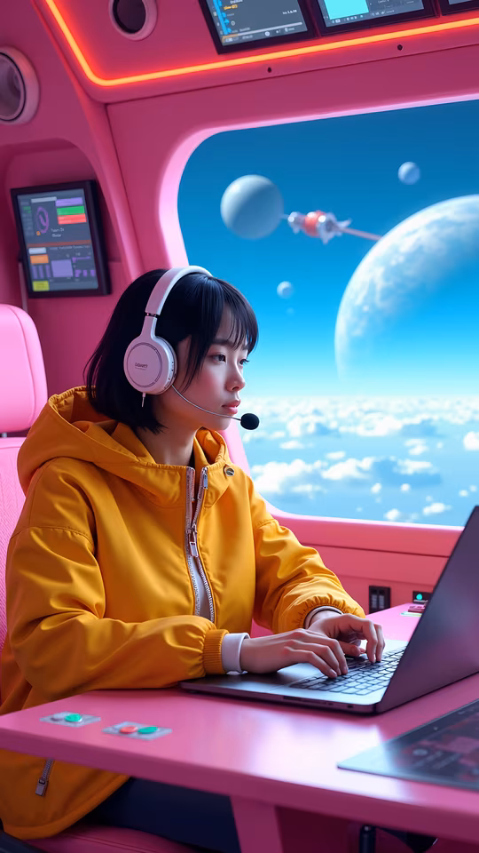 Space Gaming Illustration