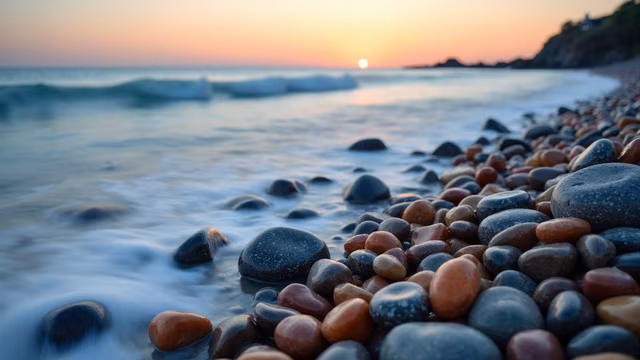 Sunset Pebbles