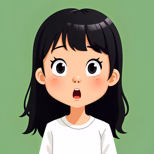 Surprised Girl Illustration