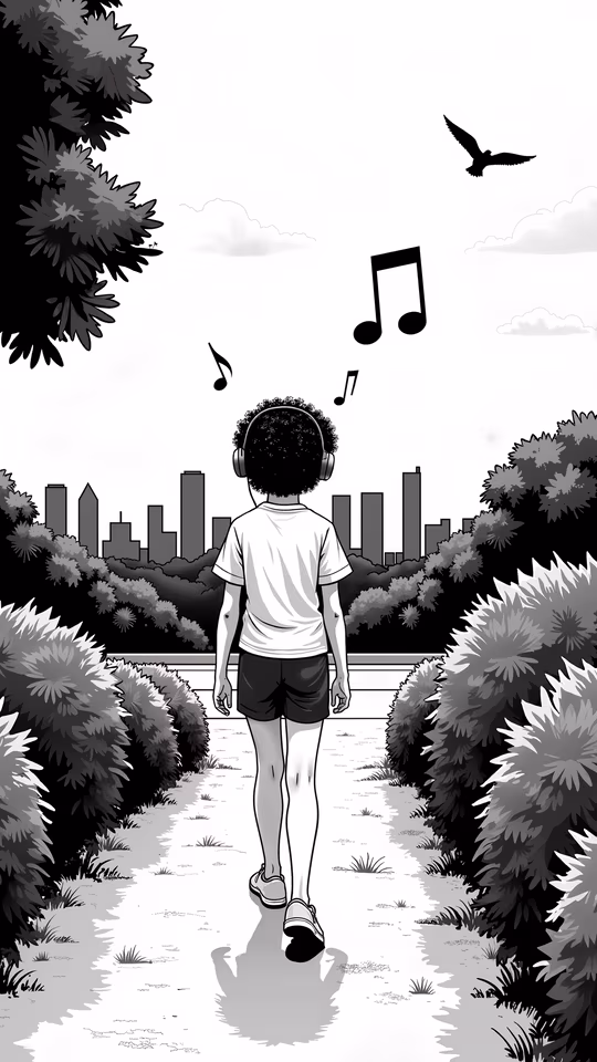 Urban Serenity Illustration