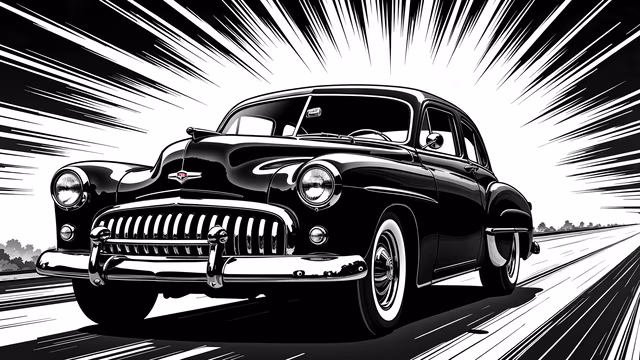 Vintage Car Illustration