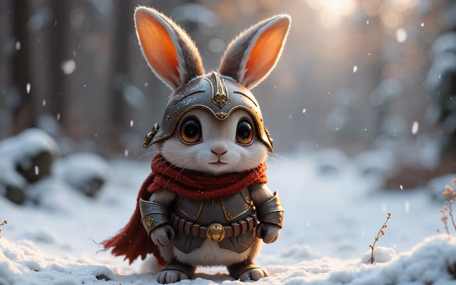 Winter Warrior Rabbit