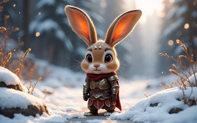 Winter Warrior Rabbit