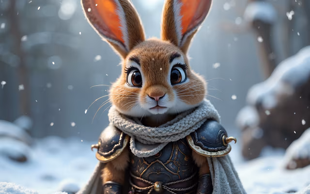 Winter Warrior Rabbit