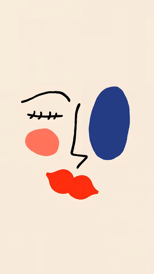 Abstract Face Illustration