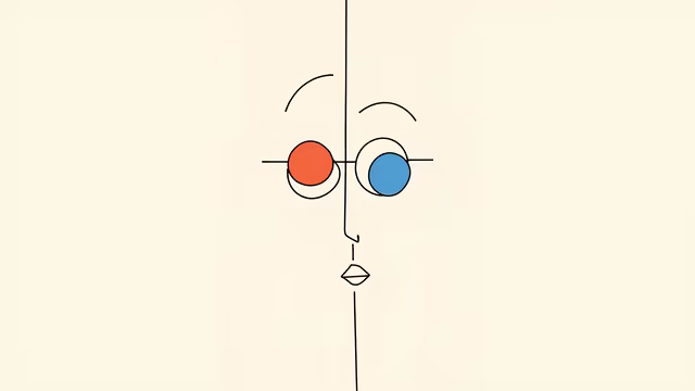 Abstract Minimalist Face