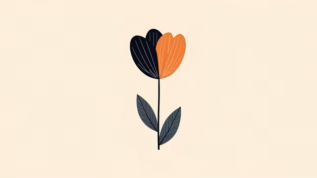 Abstract Tulip Illustration