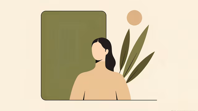 Abstract Woman with Green Wall
