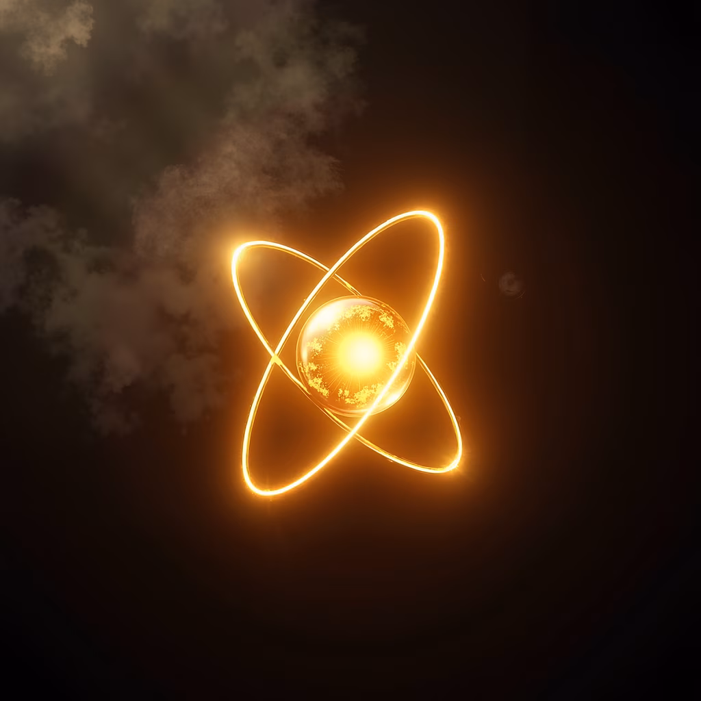 Atomic Glow - A captivating illustration of atomic energy.