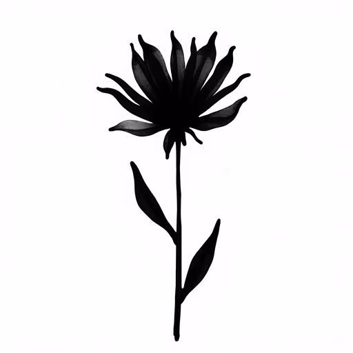 Black Flower Silhouette