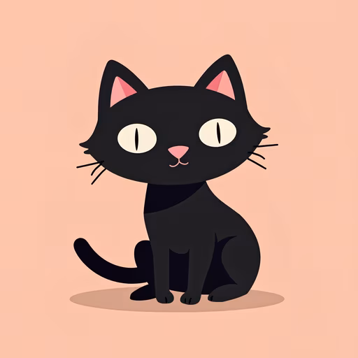 Cartoon Black Cat