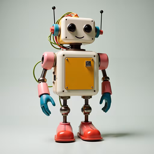 Colorful Retro Robot