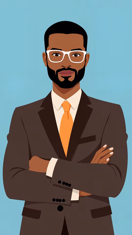 Confident Professional Illustration