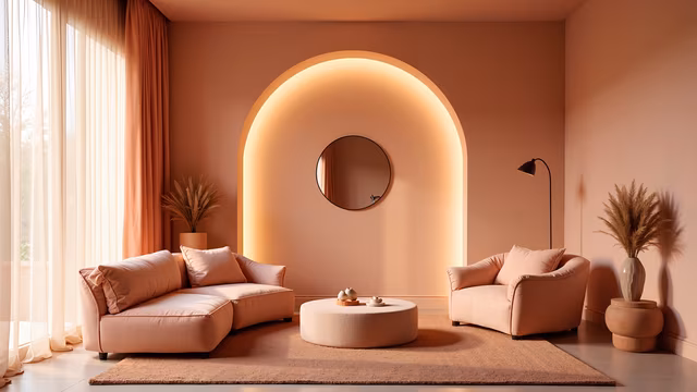 Cozy Pastel Living Room