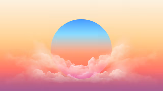 Dreamy Sunset Illustration