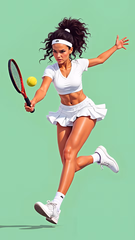 Dynamic Tennis Player