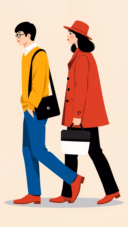 Fashionably Stylish Couple