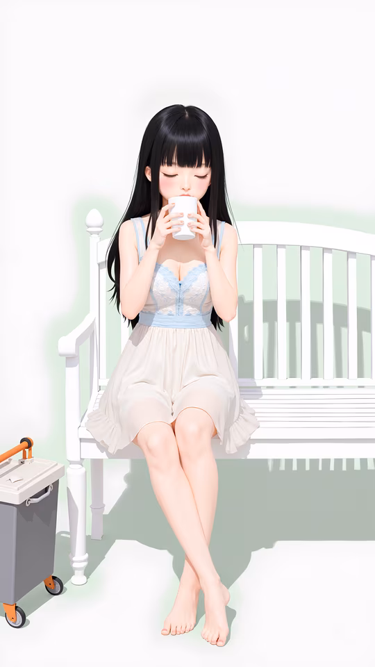 Girl Drinking Coffee