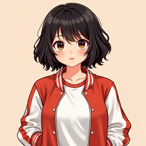 Girl in Red Jacket
