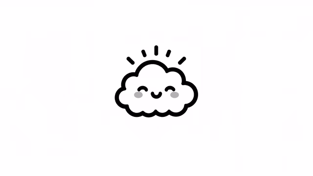 Happy Cloud Illustration