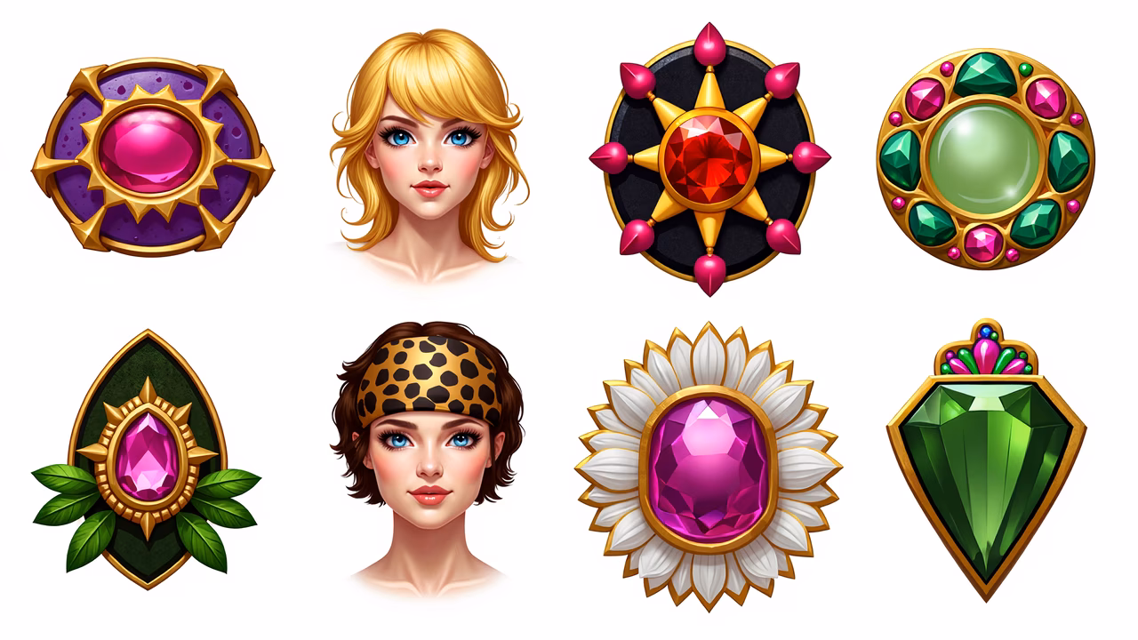 Exquisite jewelry illustrations featuring vibrant gemstones and intricate designs.