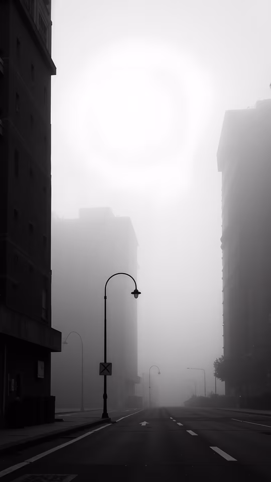 Misty Urban Avenue