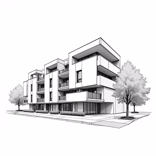Modern Building Sketch