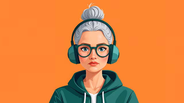 Modern Granny Illustration