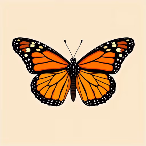 Monarch Butterfly Illustration
