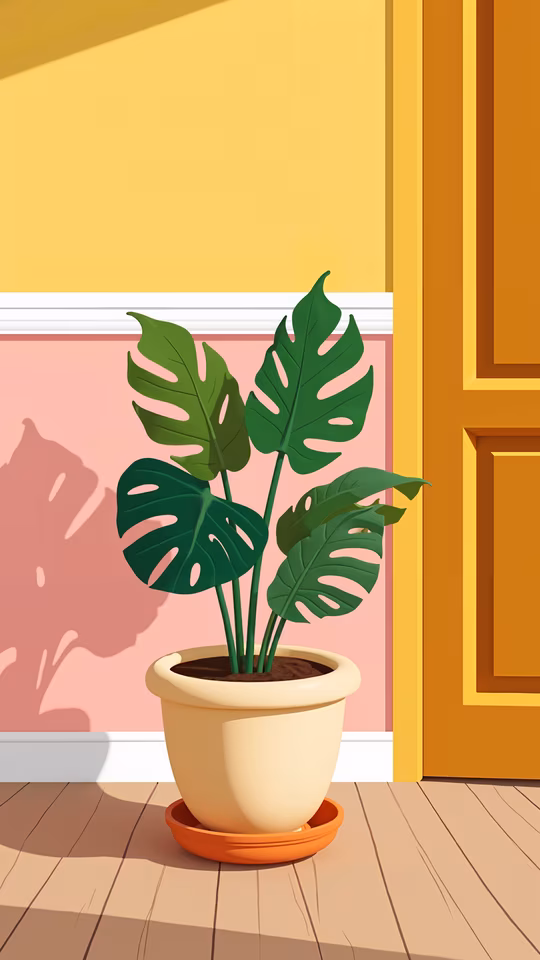 Monstera Plant Illustration