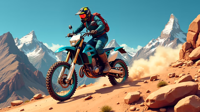 Motorcycle Adventure Illustration