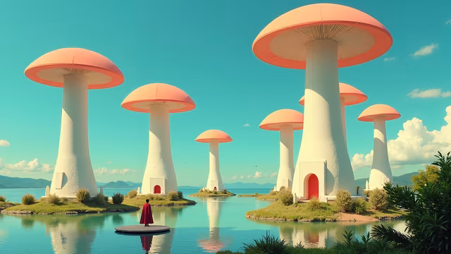 Mystical Mushroom Village