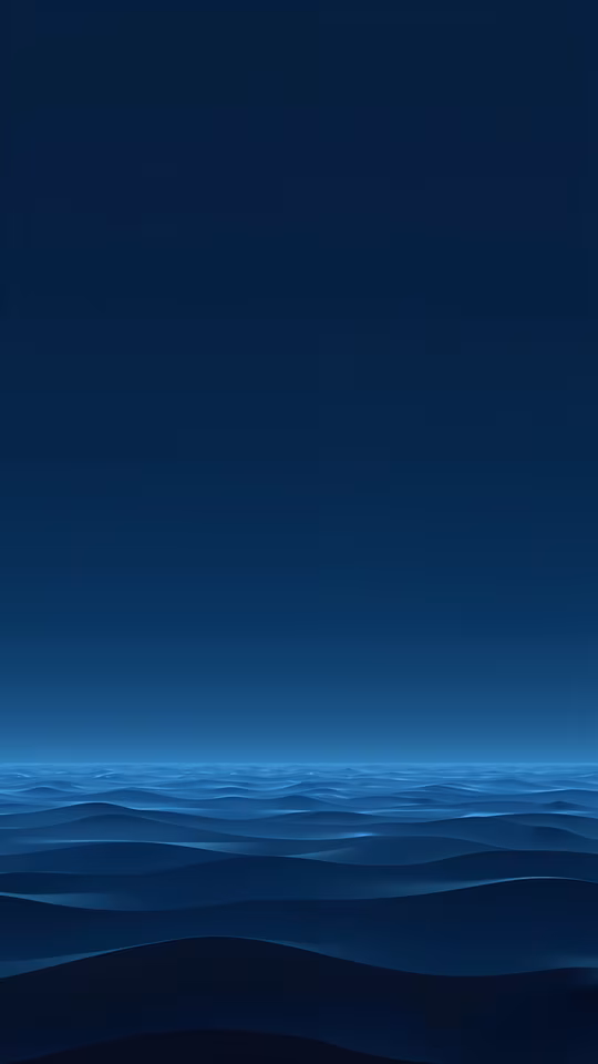 Ocean Waves Minimalist Illustration