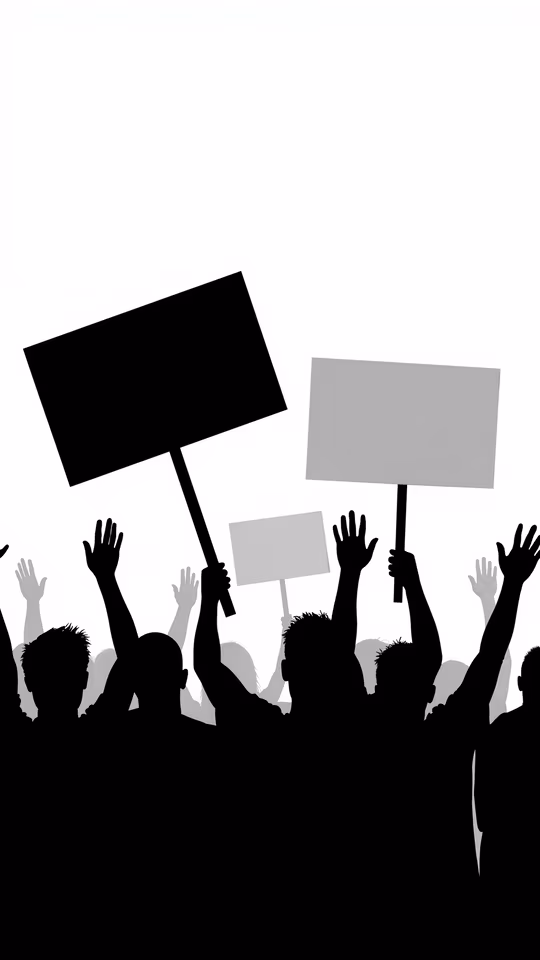 Protest Silhouette