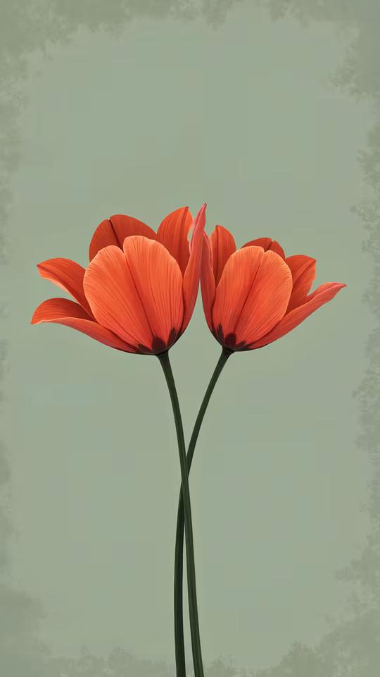 Red Tulips Illustration