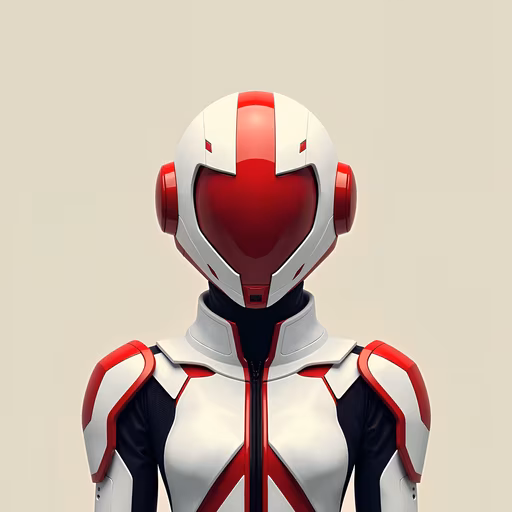 Robotic Warrior Illustration