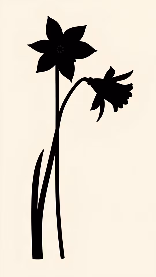 Silhouette Flowers