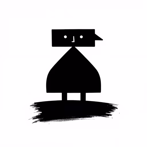 Simple Robot Silhouette