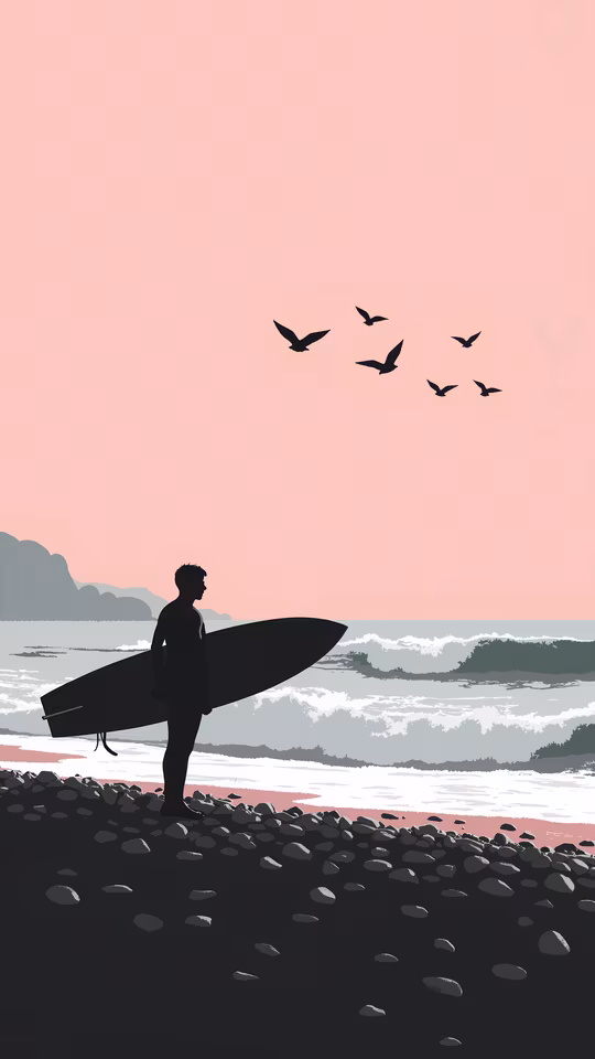 Surfer Silhouette