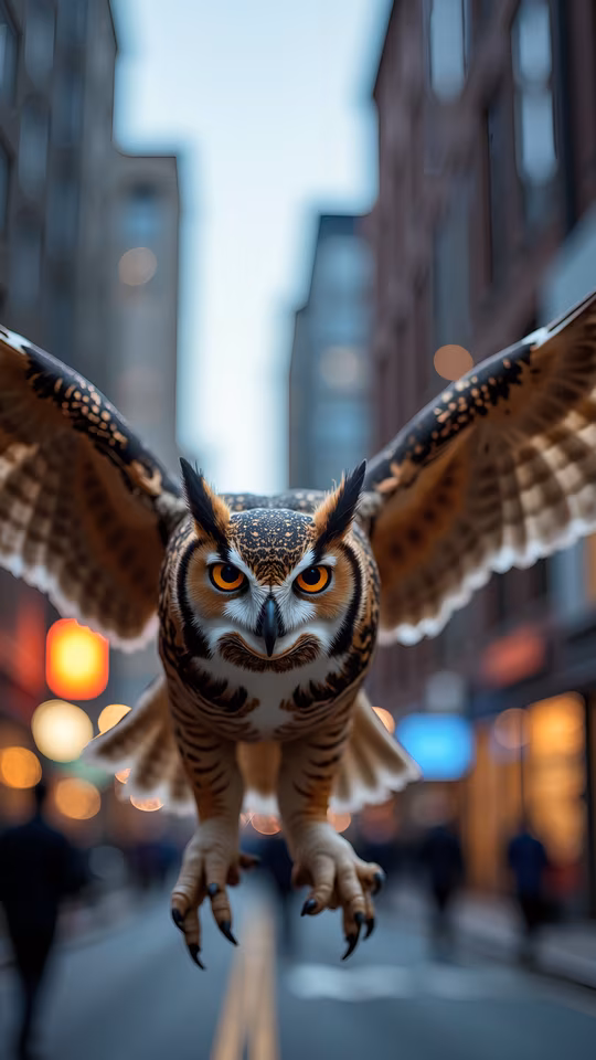 Urban Owl Illustration